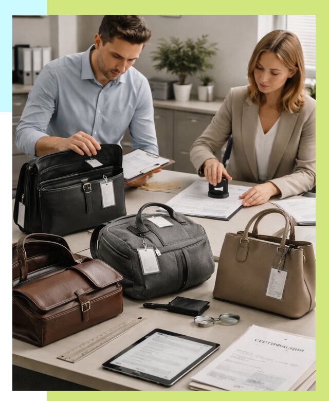 Сертификация сумок в Кинешме от 7580 руб. | Алешин-Кнш