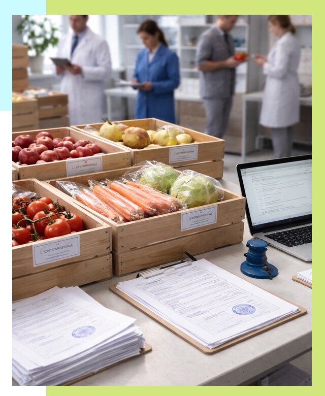 Сертификация овощей и фруктов в Кинешме от 8591 р. | Алешин-Кнш