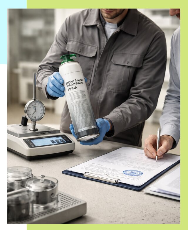 Сертификация монтажной пены в Кинешме от 15161 р. | Алешин-Кнш