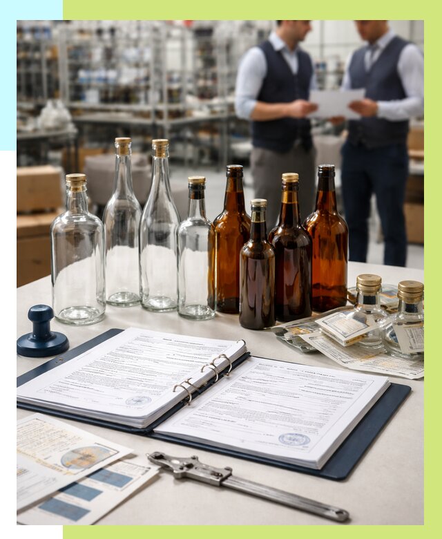 Сертификация стеклянных бутылок в Кинешме от 25268 р. | Алешин-Кнш