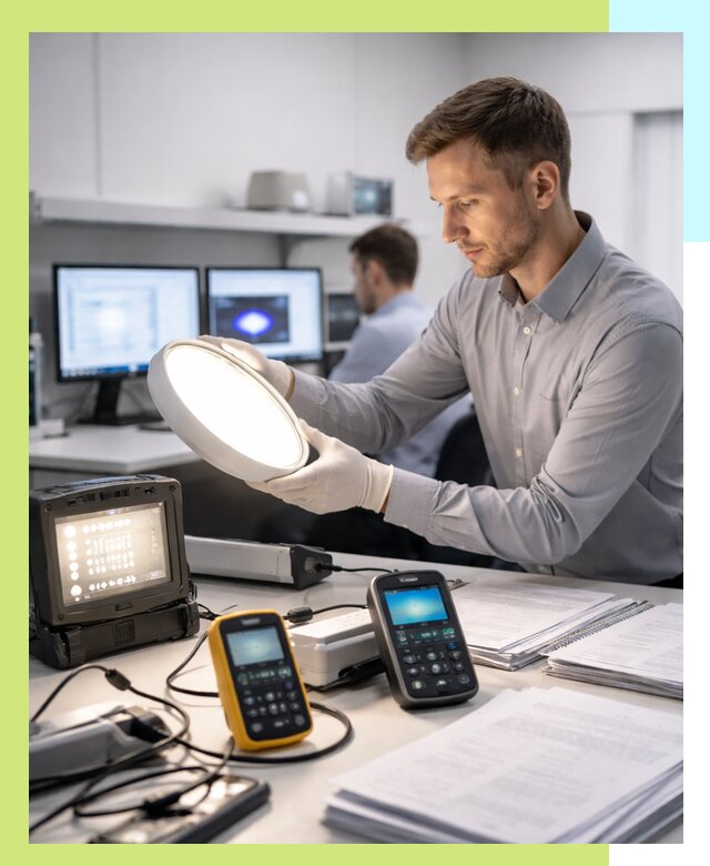 Сертификация светильников в Кинешме: испытания и оформление