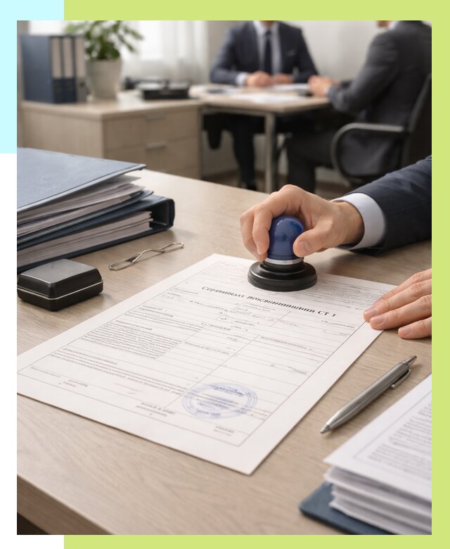 Сертификат происхождения СТ 1 в Кинешме от 4548 р. | Алешин-Кнш