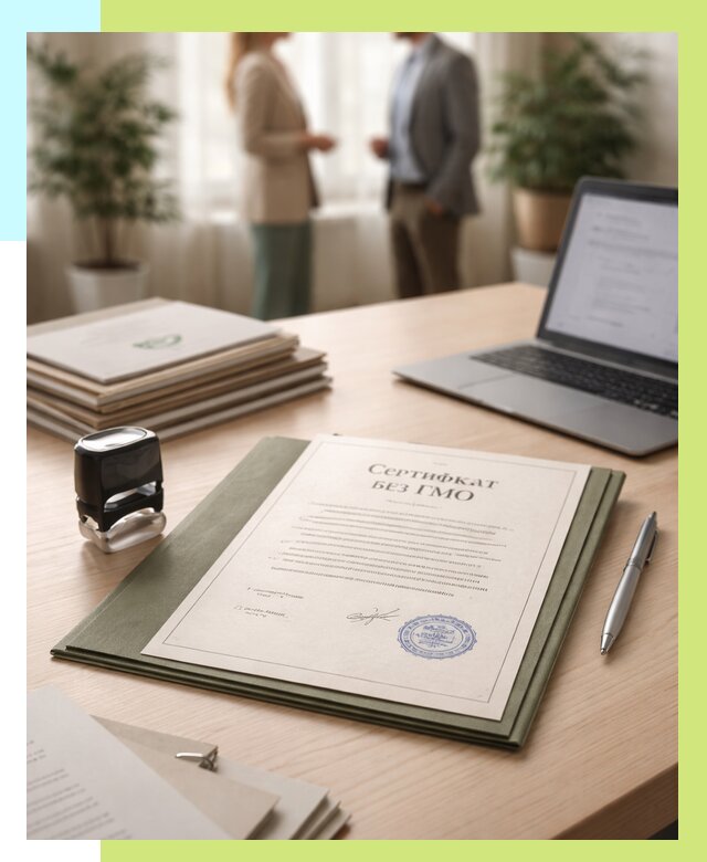 Сертификат без ГМО в Кинешме от 7580 р. оформить срочно Алешин-Кнш