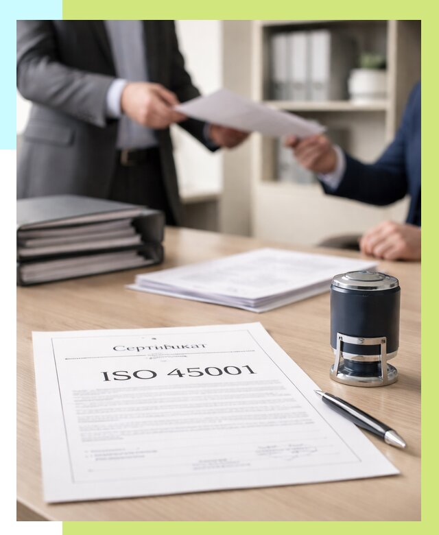 Сертификат ISO 45001 в Кинешме под ключ от 45482 р. | Алешин-Кнш
